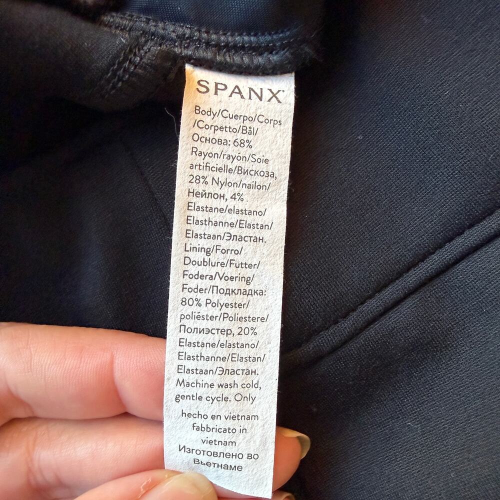 SPANX Black High Rise Flare Pants NWT NEW Size L - Picture 6 of 7